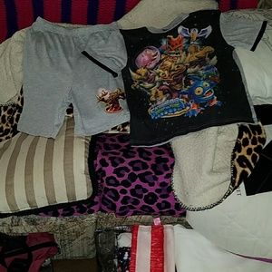 Boys skylanders short/shirt outfit